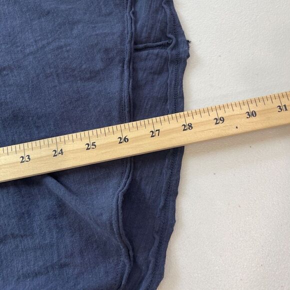 Soft Surroundings Navy Blue V Neck Tunic Long Sleeves Knit Button - Picture 11 of 11